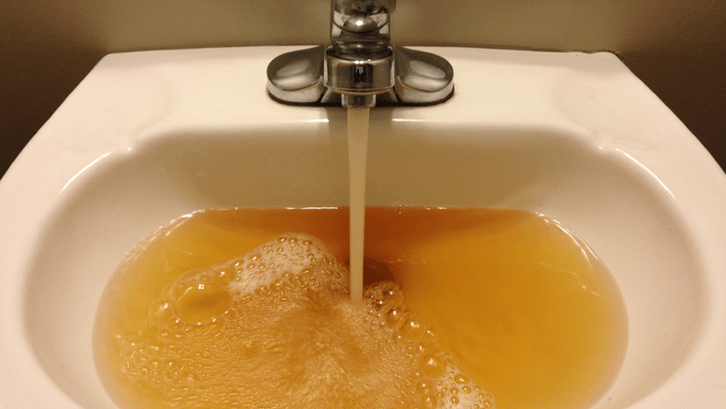 iron water in tap